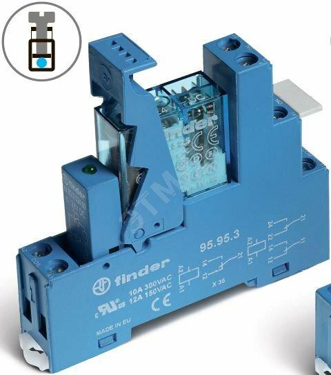 Фото №2 Интерфейсные модули реле с клипсой-держателем, Светодиод + диод, Контакты AgNi, 2CO 8A, 12VDC (495270120050SPA)