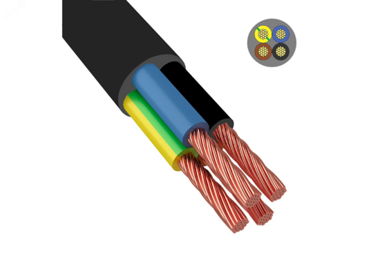 Фото №2 Провод ПВС 4х4-0.660 черный ТРТС