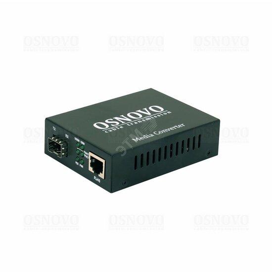 Фото №2 Медиаконвертер Gigabit Ethernet 1xRJ45, 1xSFP. (OMC-1000-11X)