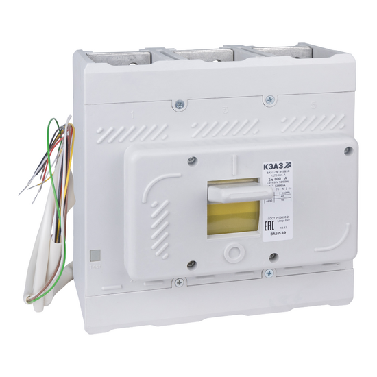 Фото №2 Выключатель автоматический ВА57-39-824710-630А-220DC-НР230AC/220DC-УХЛ3-КЭАЗ (281787)