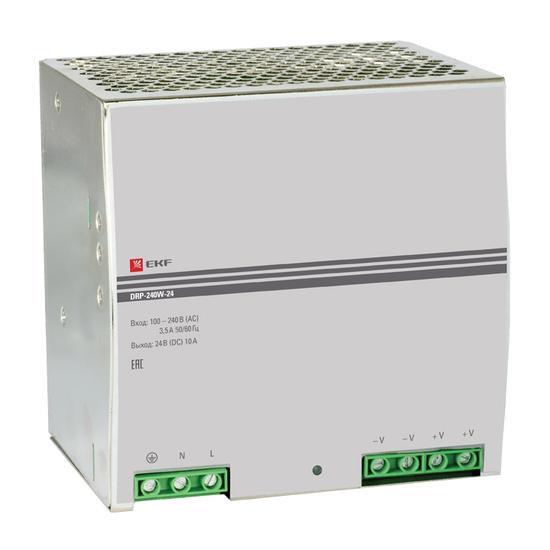 Фото №2 Блок питания 24В DRP-240W-24 PROxima (drp-240w-24)