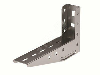 Фото №2 Консоль с опорой ML облегченная основание 100мм цинк-ламельная (BBL4010ZL)