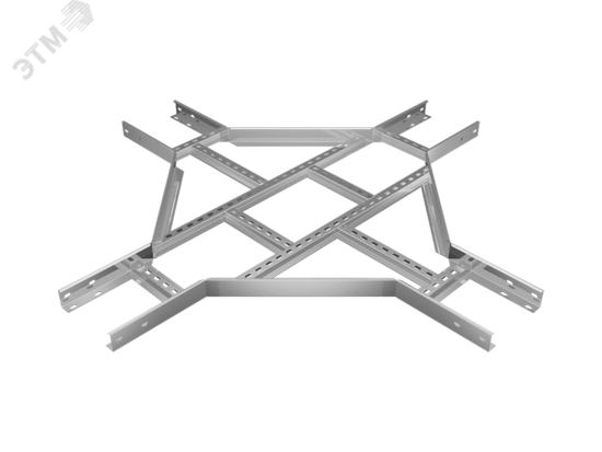 Фото №2 Х-разветвитель лестничный 50х100х1,5 мм Быстрый монтаж (LO9797)