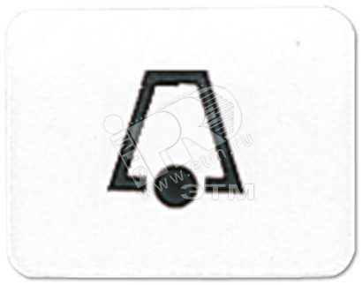 Фото №2 Окошко с символом для KO-клавиш символ звонок белое (33KWW)