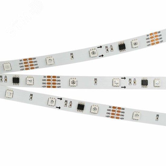 Фото №2 Лента SPI-5000-AM 12V RGB (5060, 150 LED x3, 1804) (Arlight, Открытый, IP20) (021227)