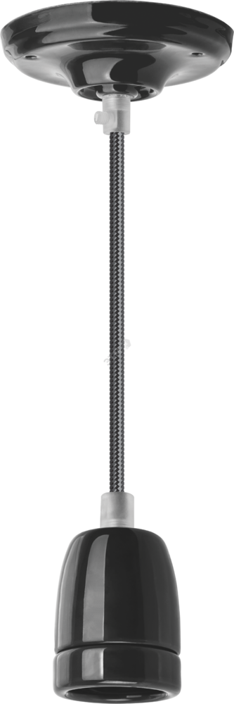 Фото №2 Светильник с проводом 1м.Е27 декор черный (61529 NIL-SF03)
