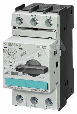 Фото №2 Выключатель автоматический для защиты трансформаторов 0.55-0.8A N-расцепитель 15A типоразмер S0 винтовые зажимы (3RV1421-0HA10)