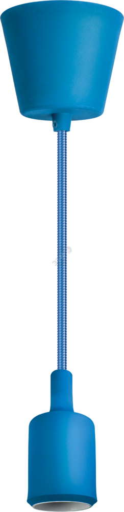 Фото №2 Светильник с проводом 1м.Е27 декор синий (61525 NIL-SF02)