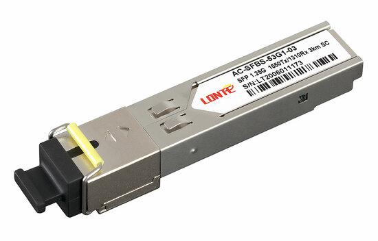 Фото №2 SFP WDM 1.25G Tx1550/Rx1310 3km SC DDM (130706-01404)