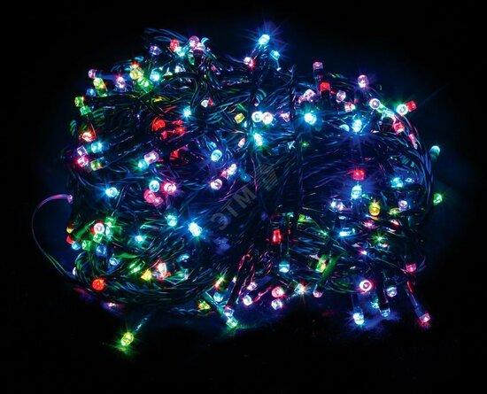 Фото №2 Гирлянда линейная 100 LED мульти батарейки 10м+0.5м (CL305)