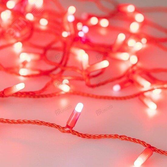 Фото №2 Гирлянда светодиодная декоративная ARD-STRING-CLASSIC-10000-RED-100LED-MILK-FLASH Red (230V, 7W) (ARDCL, IP65) (031195)