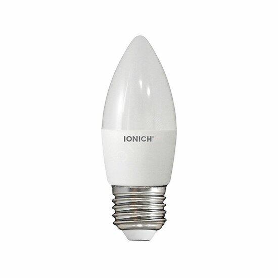 Фото №2 Лампа светодиодная LED 6w 4000К, E27, 540Лм, матовая свеча IONICH (1532)