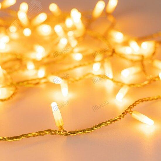 Фото №2 Гирлянда светодиодная декоративная ARD-STRING-CLASSIC-10000-YELLOW-100LED-MILK-STD Yellow (230V, 7W) (ARDCL, IP65) (031200)