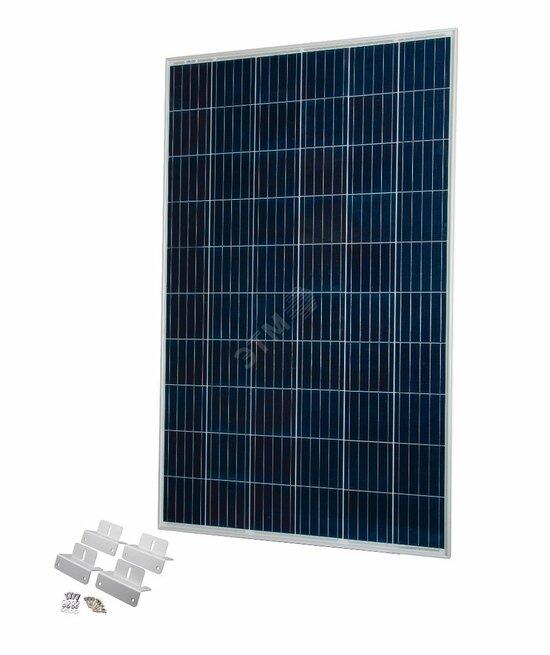 Фото №2 Солнечная панель 250Вт с универсальным креплением, 24 В, рама анодированный (2422)