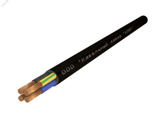 Фото №2 Провод ПВС 3х4.0+1х4.0-380/660 (Ч. бар)