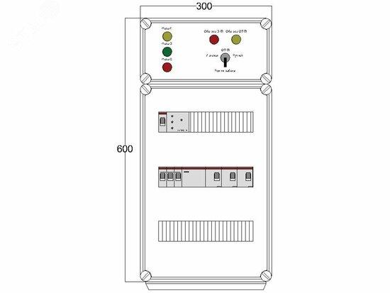 Фото №2 Щит управления электрообогревом DEVIbox HS 3x2700 D316 (в комплекте с терморегулятором и датчиком температуры) (DBS087)