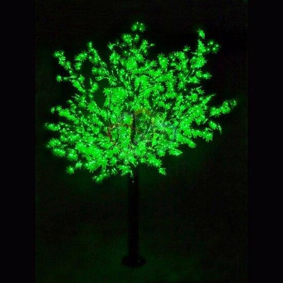 Фото №2 Фигура уличная светодиодная Дерево Сакура H3.6м диаметр кроны 3м зеленое IP54 понижающий трансформатор в комплекте (531-234)
