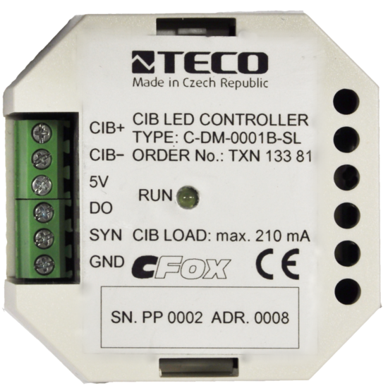 Фото №2 Компактный LED контроллер C-DM-0001B-SL, CIB, управление адресуемыми светодиодами LED WS2812 (TXN 133 81)