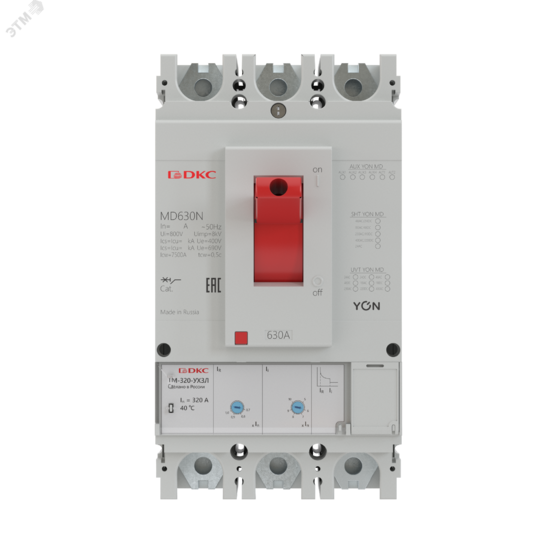 Фото №2 Выключатель автоматический в литом корпусе YON MD630F-TM400 (MD630F-TM400)