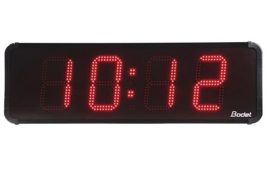 Фото №2 Часы уличные цифровые HMT LED 25 IP54, удароустойчивое стекло, часы/минуты, дата, температура (датчик опция), прямой и обратный отсчёт, цвет цифр - красный, высота цифр 25 см, синхронизация FI, DCF, GPS, автономная, 110/230В (939343R)