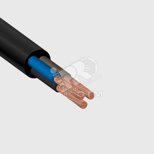 Фото №2 Кабель силовой КГППнг(А)-HF 3х2.5мк(N.PE)-0.660