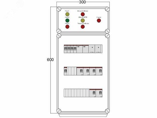 Фото №2 Щит управления электрообогревом DEVIBOX FHR 3x2800 D330 (в комплекте с терморегулятором и датчиком температуры) (DBFR10)
