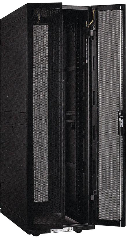 Фото №2 ITK Шкаф серверный 19дюйм 33U 800х1000 мм передняя двухстворчатая перф дверь задняя перф черный (LS05-33U81-2PP-2)