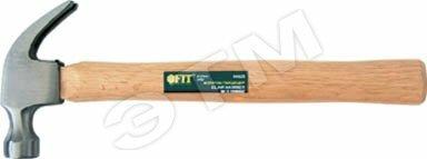 Фото №2 Молоток-гвоздодер, деревянная ручка 25 мм, 340 гр (44625)