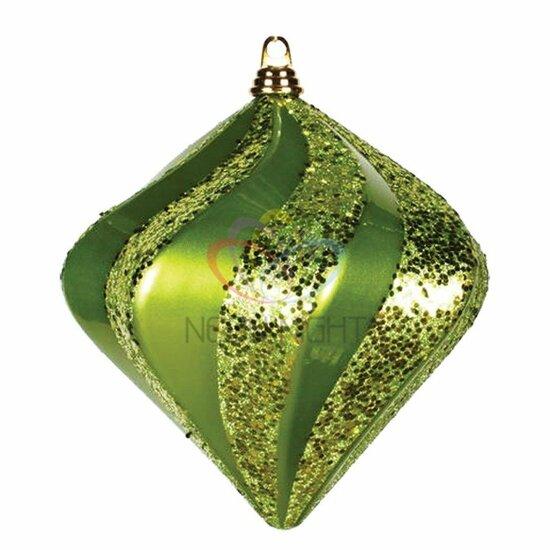 Фото №2 Фигура профессиональная елочная Алмаз 25см зеленый (502-214)