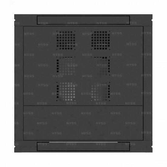 Фото №5 Шкаф напольный телекоммуникационный NTSS RS 42U 800х1000мм, 4 профиля 19, двери стекло и сплошная металл, регулируемые опоры, боковые стенки съемные, разобранный, черный RAL 9005 (NTSS-RSP42U80100GS-BL)