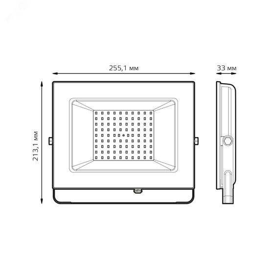 Фото №6 Прожектор светодиодный ДО-100 Вт 9475 Лм 4000К IP65 175-265 В черный LED Elementary Gauss (613100110)