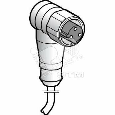 Фото №2 Коннектор 3 контакта кабель 5м (XZCPA1965L5)
