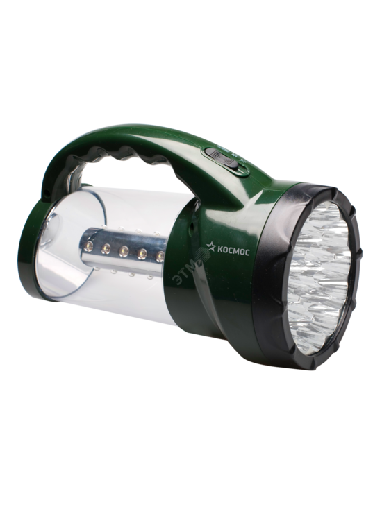 Фото №2 Фонарь-прожектор аккумуляторный KOCAP2008L-LED, 16 LED + 24 LED, аккум. 4V 2Ah, 190Lm, 350Lm, 15  часов, Космос (KOCAP2008L-LED)
