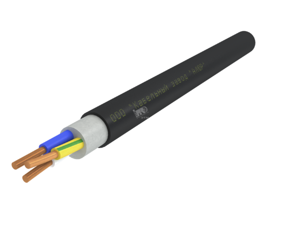 Фото №2 Кабель силовой ППГнг(А)-HF 3х10ок-0.66 однопроволочный черный (барабан)