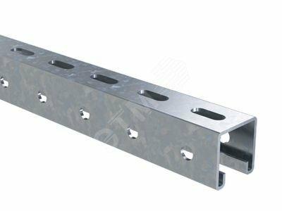 Фото №2 С-образный профиль 41х41, L800, толщ.2,0 мм, горячеоцинкованный (BPV4108HDZ)