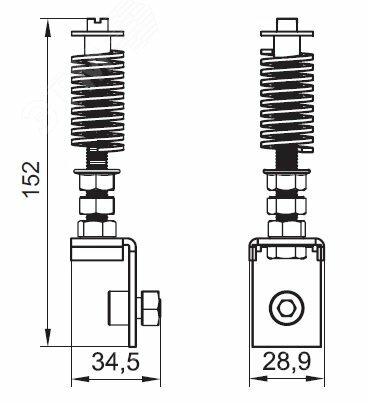 Фото №3 Устройство натяжное для алюминиевых колонн 3м и 4.2м (09578R)