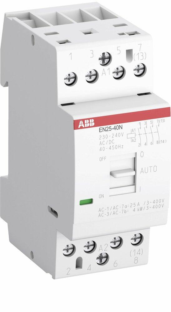 Фото №3 Контактор EN25-40N-06 модульный (25А АС-1, 4НО), катушка 230В AC/DC (EN25-40N-06)