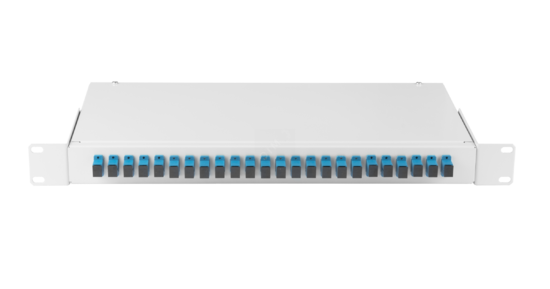 Фото №2 Оптический кросс NIKOMAX 19, 1U, до 24 SC портов или 48 LC портов, стальной, серый, укомплектова (NMF-RP24SCUS2-WS-ES-1U-GY)