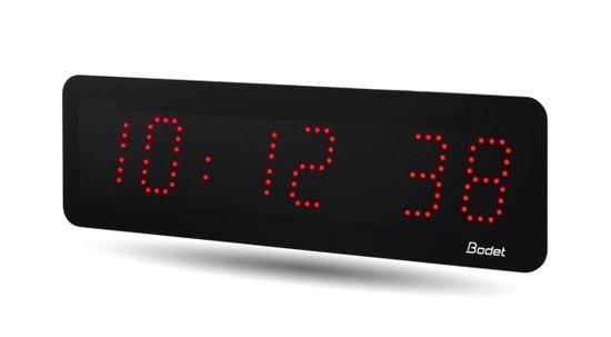 Фото №2 Часы цифровые STYLE II 5S (часы/минуты/секунды), высота цифр 5 см, красный цвет, NTP, PoE (946271)