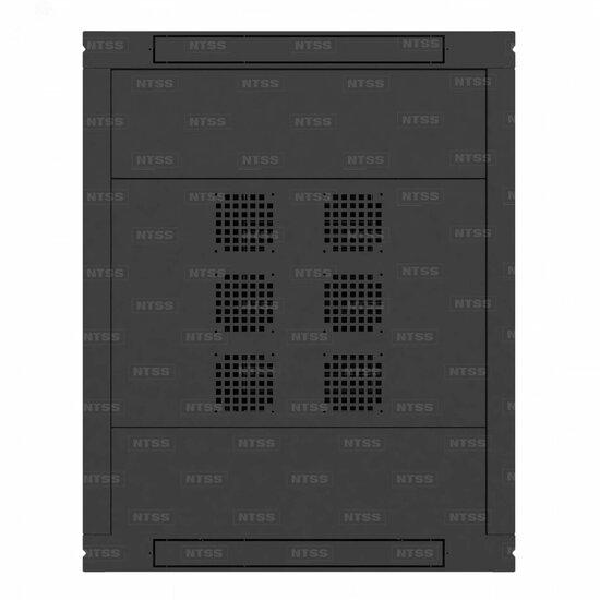 Фото №5 Шкаф напольный телекоммуникационный NTSS RS 42U 800х1000мм, 4 профиля 19, двери перфорированная и сплошная металл, регулируемые опоры, боковые стенки съемные, разобранный, черный RAL 9005 (NTSS-RSP42U80100PD-BL)