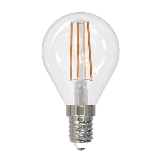 Фото №2 Лампа светодиодная Форма шар прозрачная Серия Sky Белый свет (4000К) LED-G45-9W/4000K/E14/CL PLS02WH (UL-00005173)