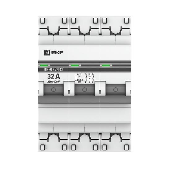 Фото №3 Выключатель нагрузки 3P 32А ВН-63 EKF PROxima
