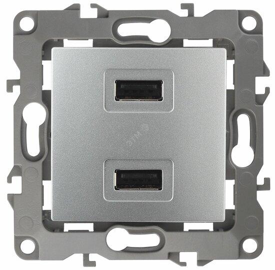 Фото №2 Устройство зарядное USB, 5В-2100мА, Эра12, алюминий, 12-4110-03 (Б0027493)
