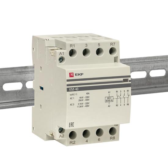 Фото №4 Контактор модульный КМ 40А 2NО+2NC (3 мод.) EKF PROxima