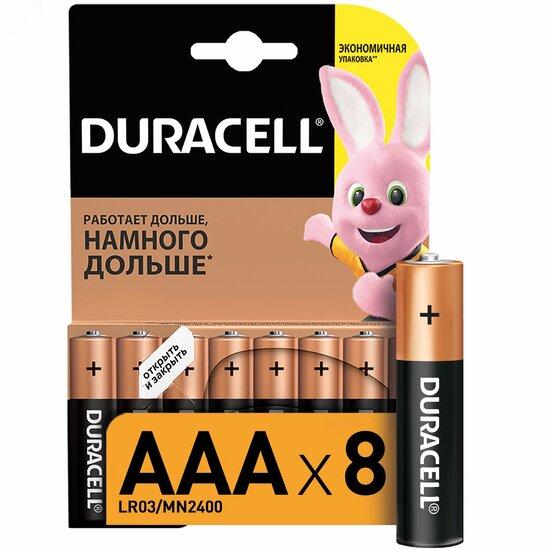 Фото №2 Элемент питания Duracell LR03-8BL BASIC (8/80/35280) (C0033441)