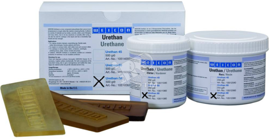 Фото №2 Компаунд резиновый прочный WEICON Urethane 80 (0.5кг) основа полиуретан твердость 80 темно-коричневый (wcn10518005)