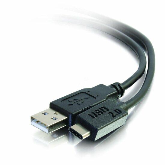 Фото №2 Кабель USB 2.0 тип C штекер - USB A штекер 1м (39864)