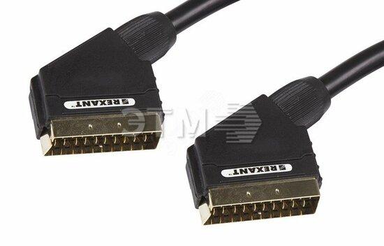 Фото №2 Шнур SCART - SCART (21 Pin), длина 1,5 метра (GOLD) 3484 (etm17-1123)