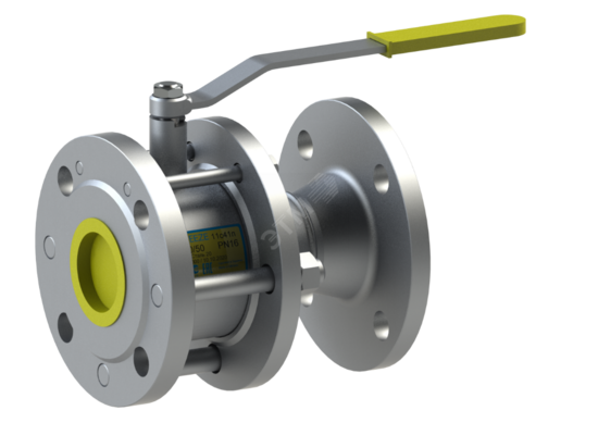 Фото №2 Кран шаровой фланцевый сборный полнопроходной DN 50 PN 16 тип 11с41п (11.41.050-001)