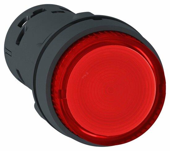 Фото №2 Кнопка 22мм 24В красная с подсветкой 1НО (XB7NJ04B1)